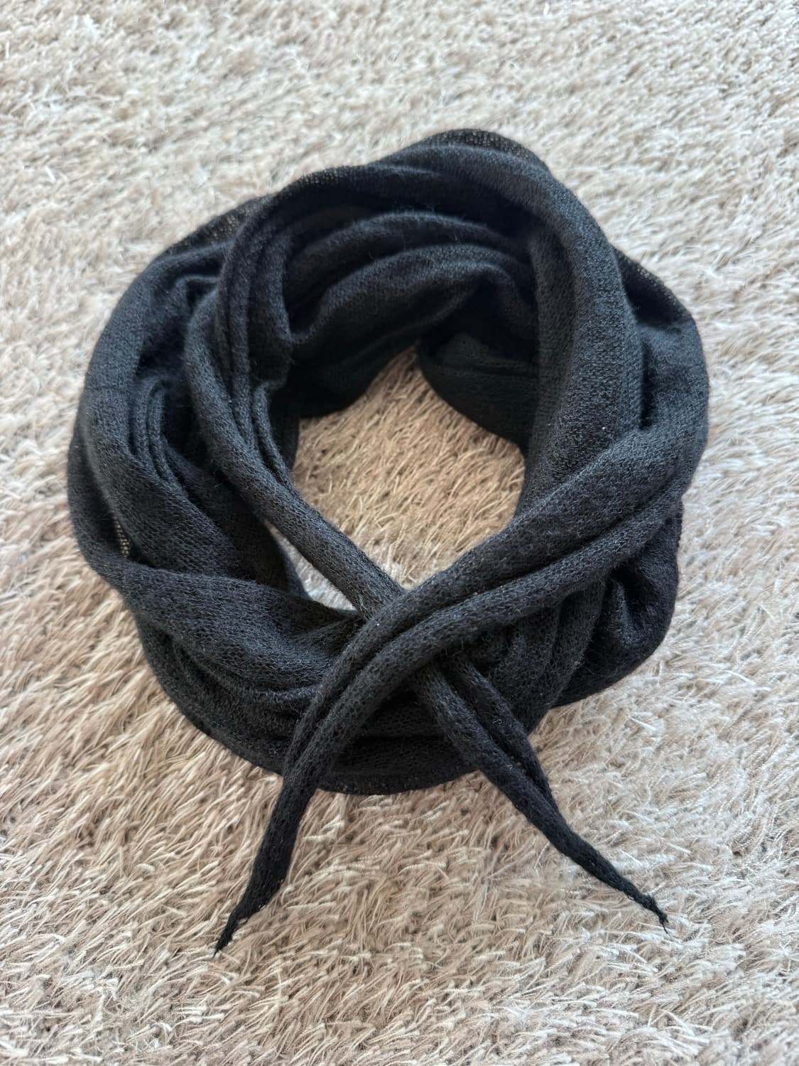 [OS] long scarf black 상품이미지2