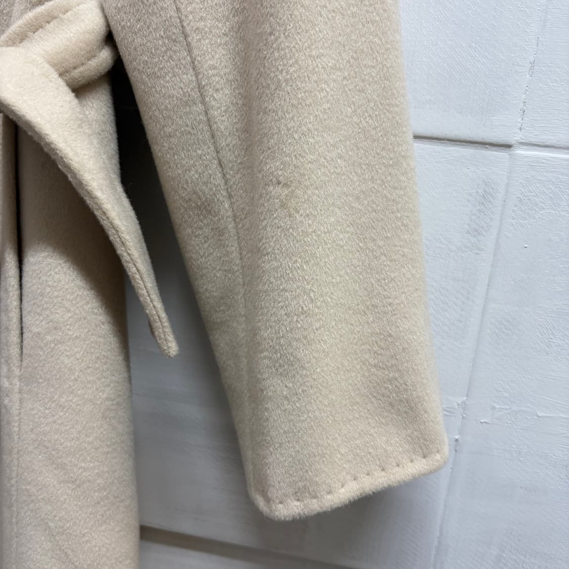 MAXMARA 막스마라 벨티드 로브 울 캐시 코트 (34) 상품이미지4