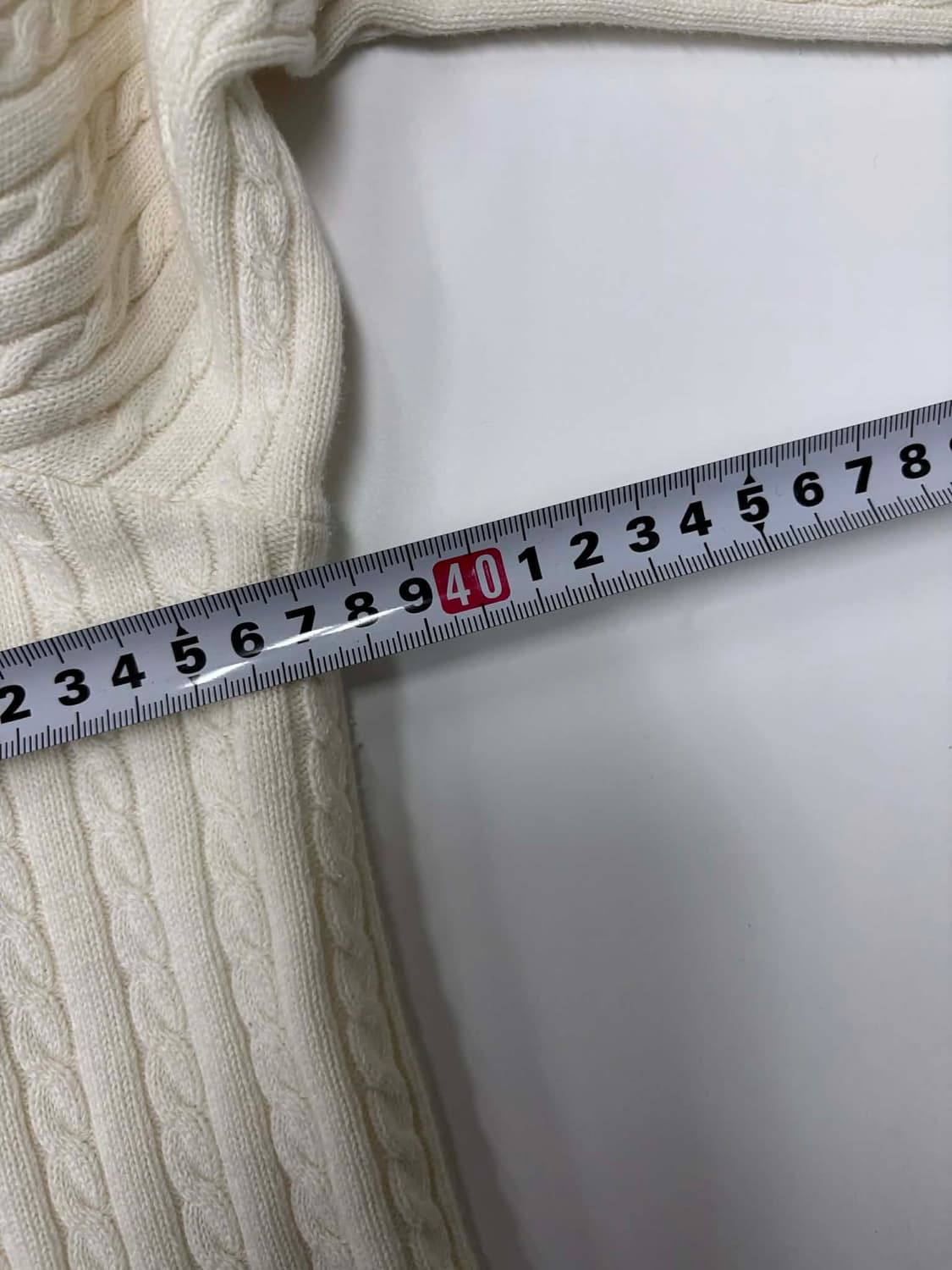 폴로 랄프로렌 화이트 꽈배기 케이블 걸즈 니트 가디건(XL) 상품이미지7