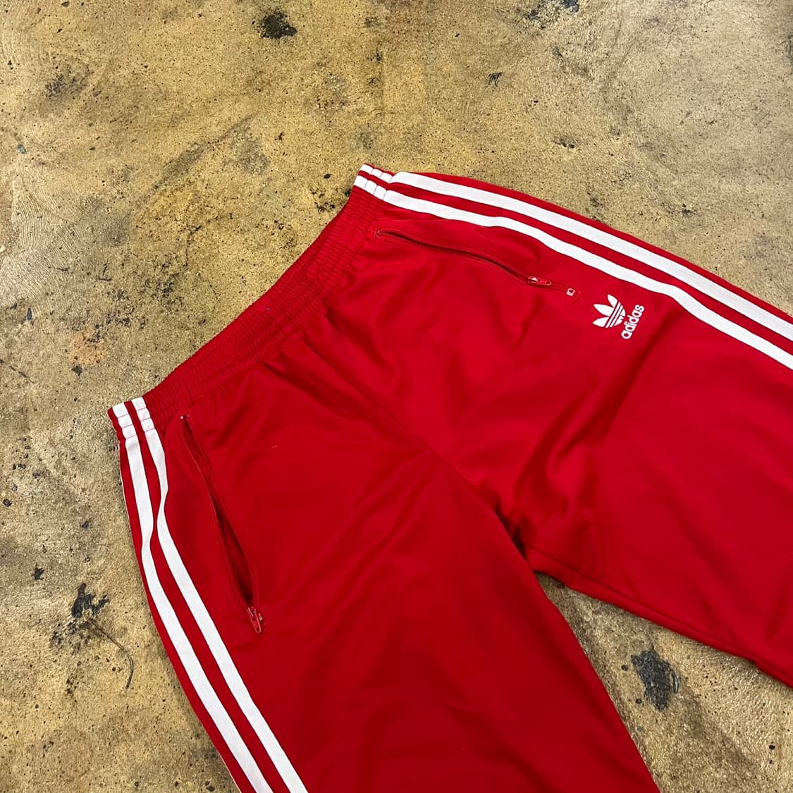 [정품/L] 아디다스 삼선 트레이닝 바지 레드 b19 상품이미지1