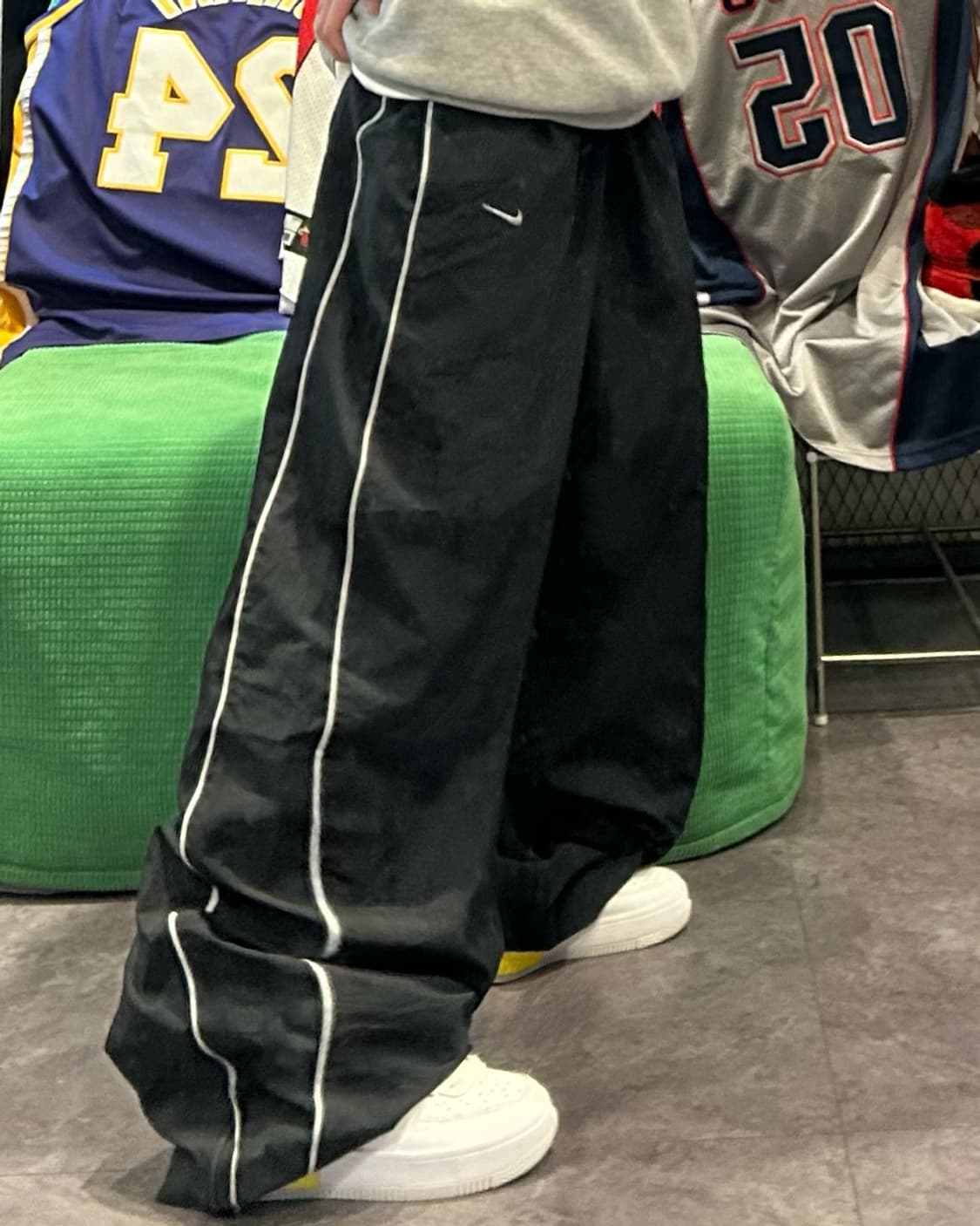 Nike black nylon track pants 상품이미지1