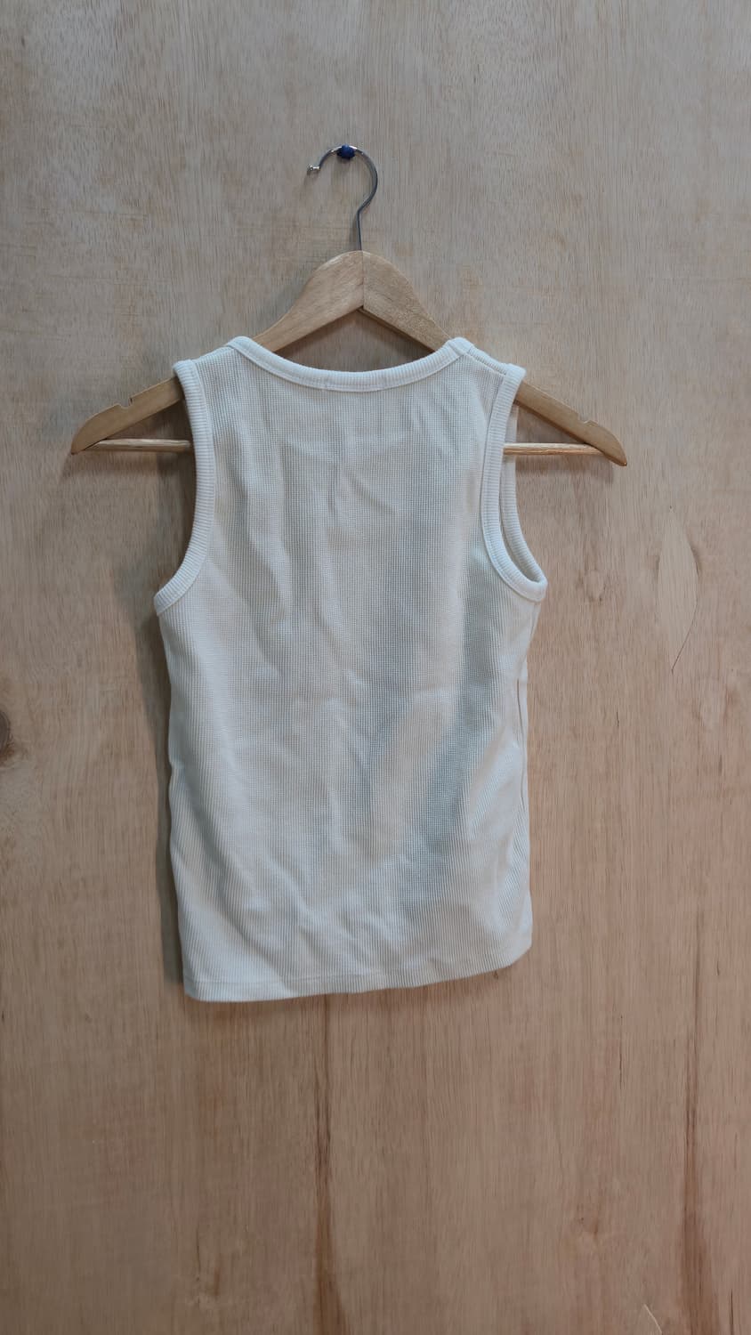 아이보리 와플 니트 슬리브리스 상품이미지5