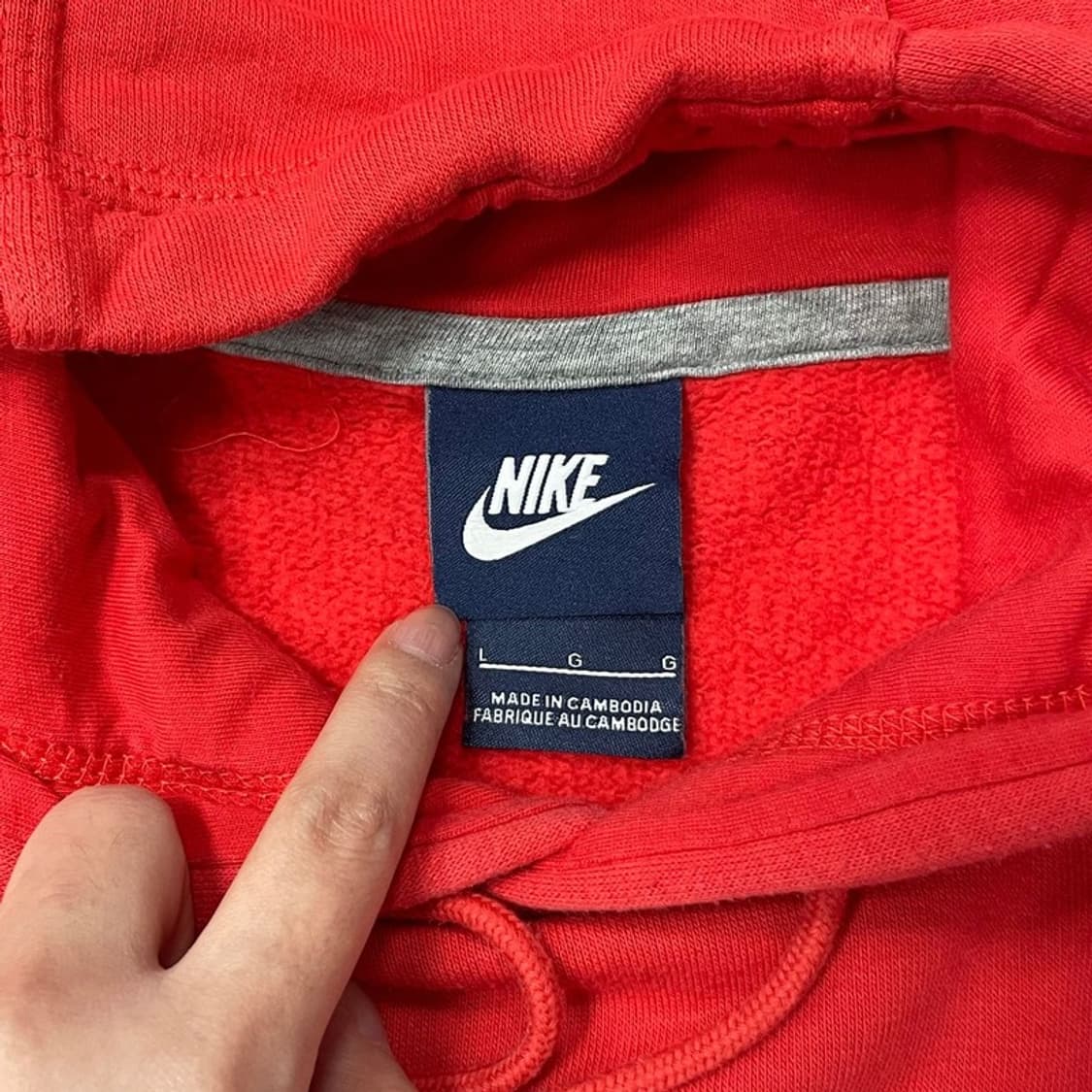 나이키 배색 후드티 v0067 상품이미지5