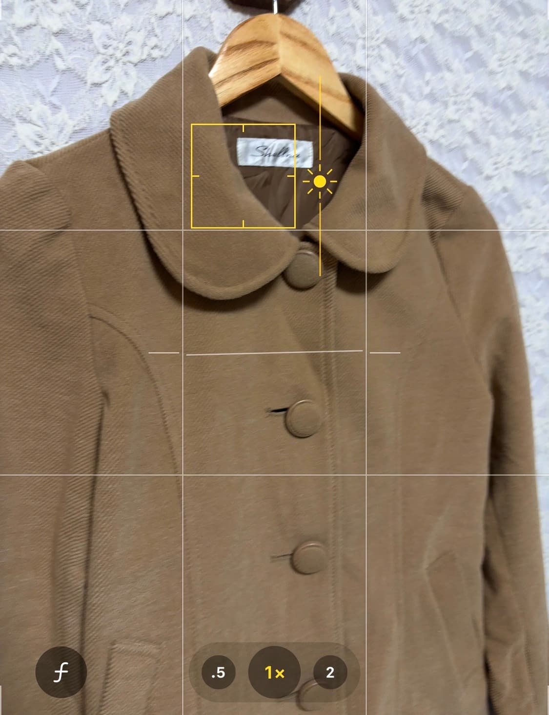 베이지 둥근카라 숏 코트  상품이미지10