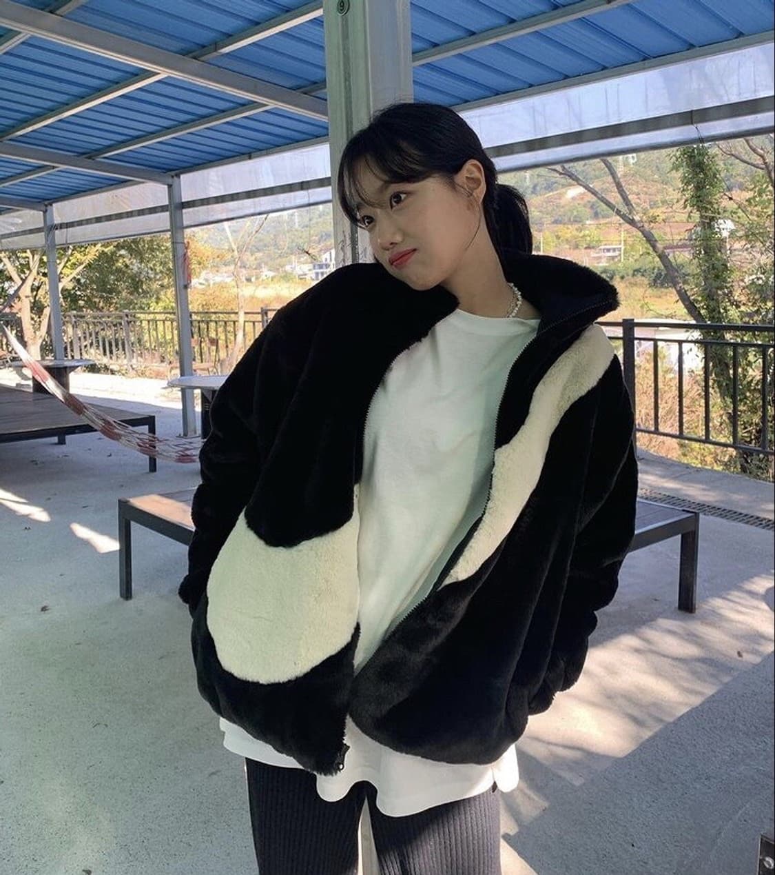 나이키 빅스우시 후리스 퍼자켓 블랙 자켓 XL 상품이미지5