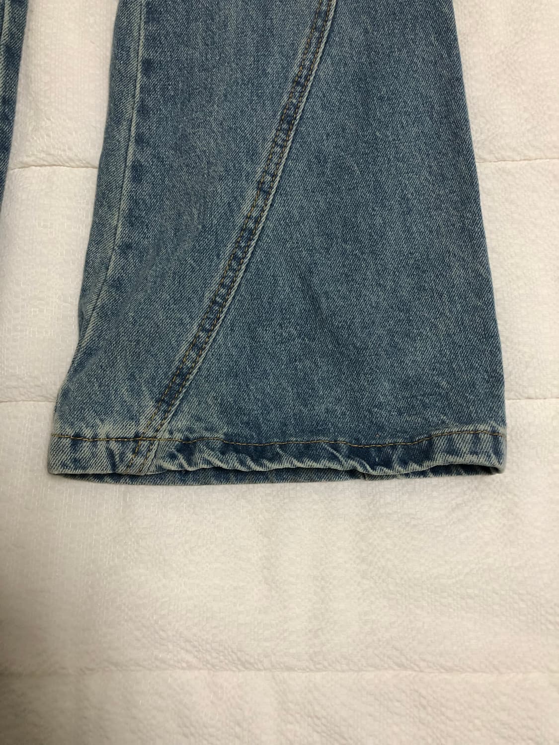 밀로우먼 연청 부츠컷 팬츠 (s size)  상품이미지5