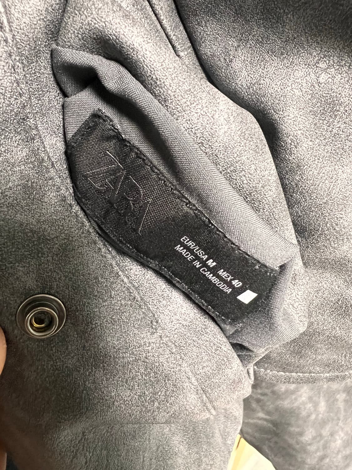 자라 리버서블 페이크 레더 후드 집업 점퍼 상품이미지3