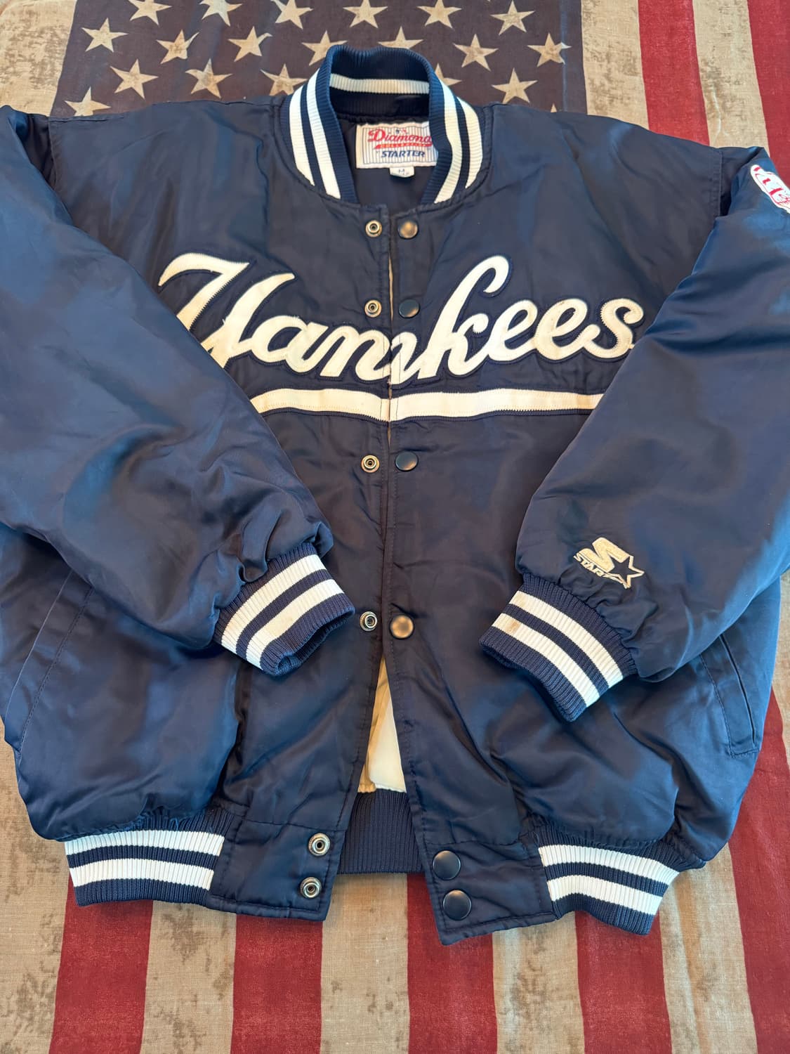 90s 빈티지 뉴욕 양키즈 봄버자켓 상품이미지1