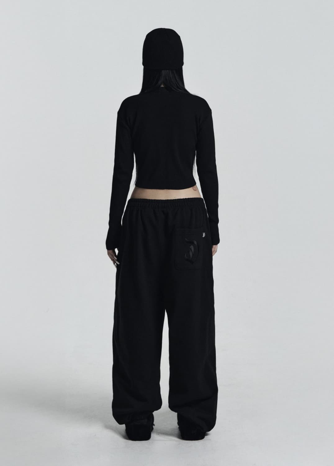 오도어 몰리조거 블랙 2사이즈 (기모x) 상품이미지2