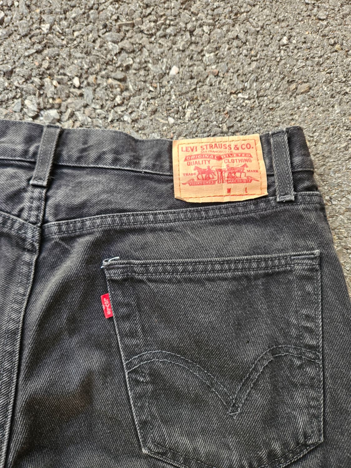 리바이스 550 흑청 데님 34/32 상품이미지3