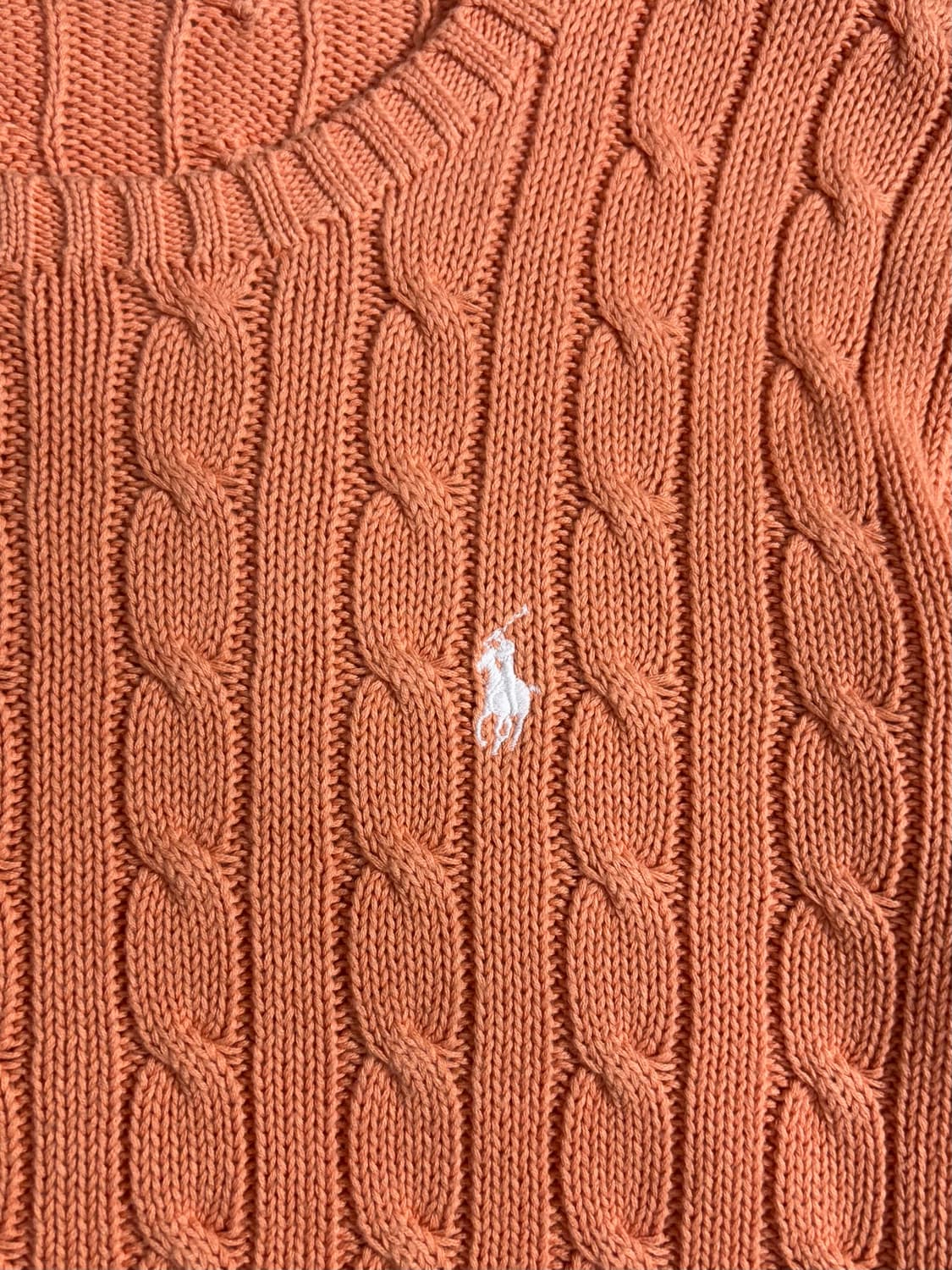 폴로 랄프로렌 화이트포니 피치 꽈배기 니트  상품이미지6