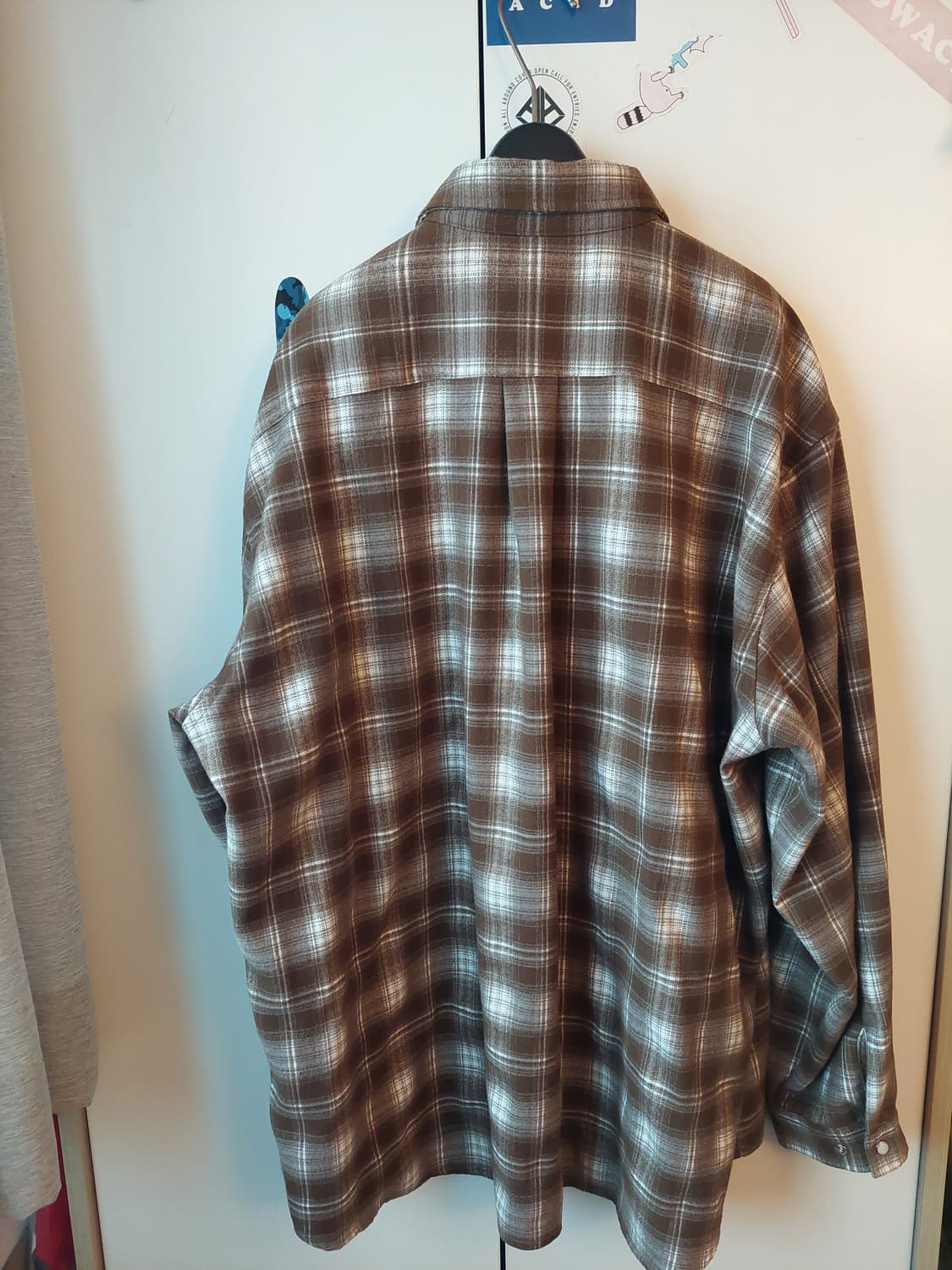 에스피오나지 피도디도 빈티지 체크셔츠 브라운 L 상품이미지4