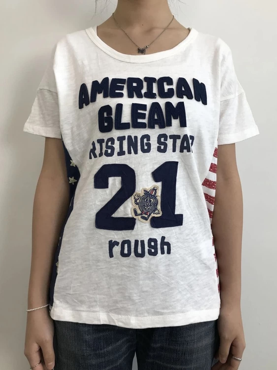 Rough American Flag Patchwork Tee 상품이미지2
