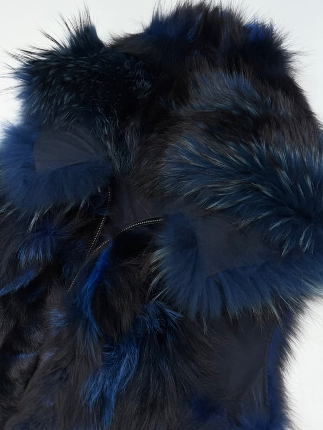 VTG FOX & RACCOON FUR HOOD VEST 상품이미지3