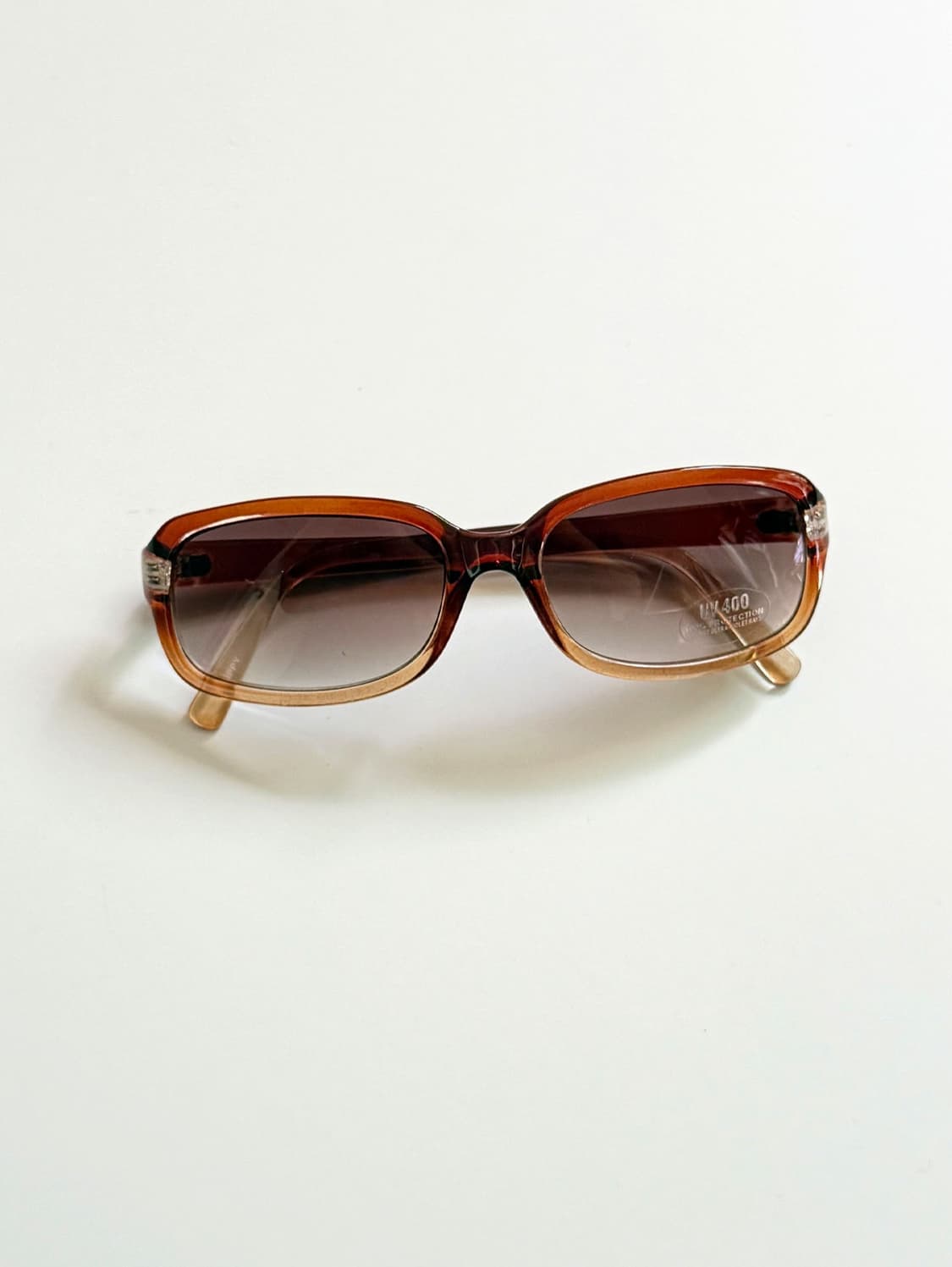 90s YUPPY 브라운 볼드 스퀘어 빈티지 선글라스 상품이미지2