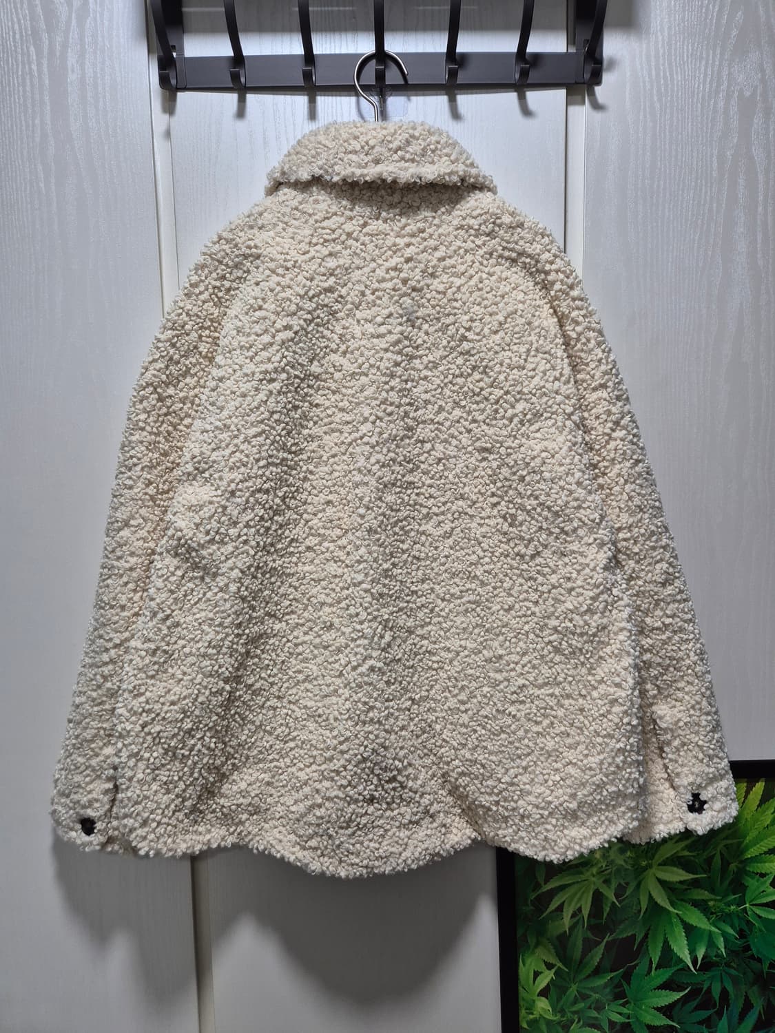 빈티지 아이보리 뽀글이 양털 자켓.새상품 상품이미지9