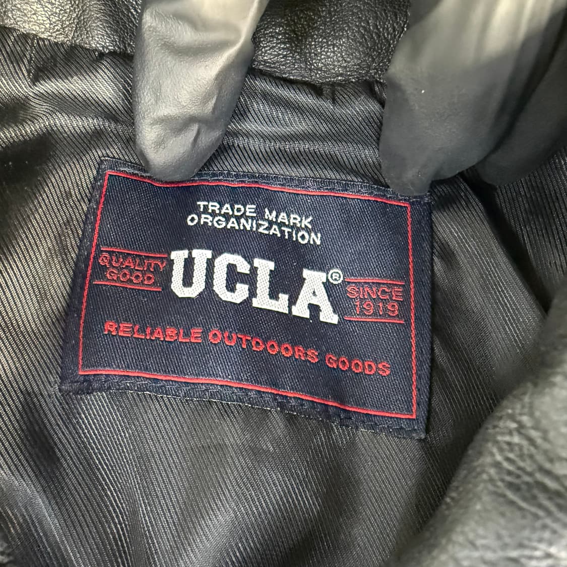 100 UCLA 빈티지 싱글 레더 자켓 0123T1 상품이미지3