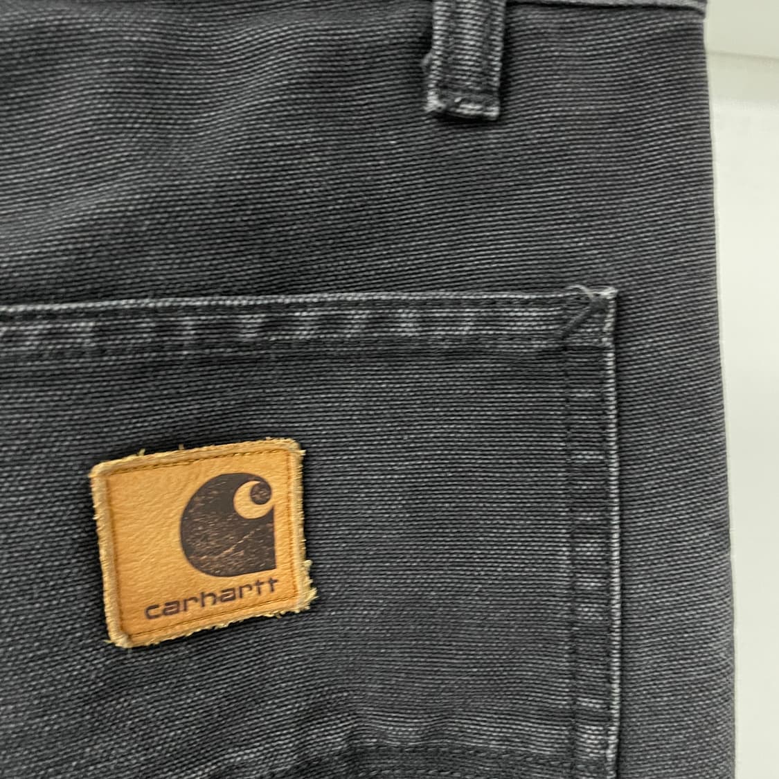 칼하트 흑청 더블니 팬츠 30X32 상품이미지4