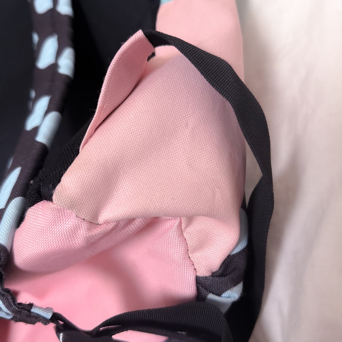 일본 빈티지 도트 스트라이프 솜사탕 백팩 상품이미지8