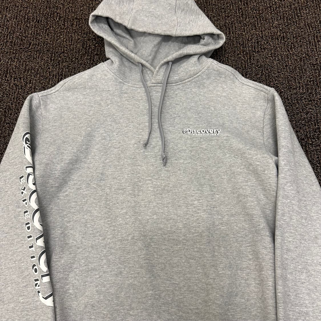 디스커버리 기모 후드티셔츠 그레이 100(L) 상품이미지2