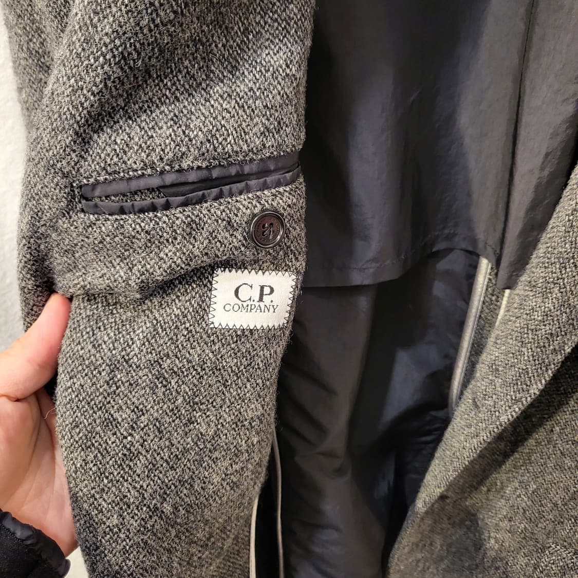 CP Company 씨피컴퍼니 헤링본 울 블레이저 자켓 상품이미지3