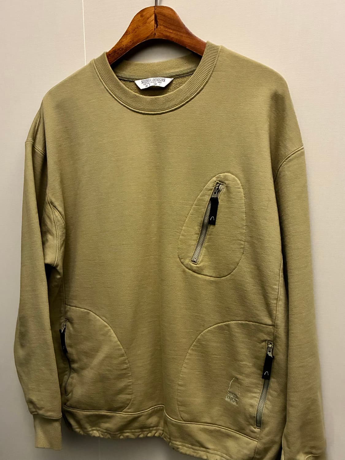 (L)시에라 디자인 유틸리티 3포켓 스웻셔츠 맨투맨 카키 상품이미지3