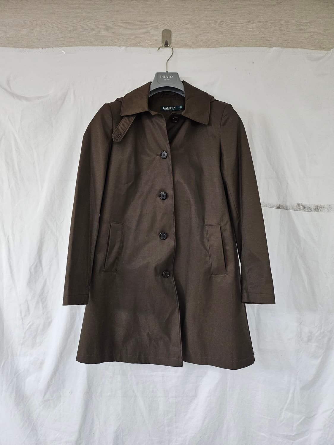 랄프로렌 여성 브라운 트렌치 코트 s 상품이미지1