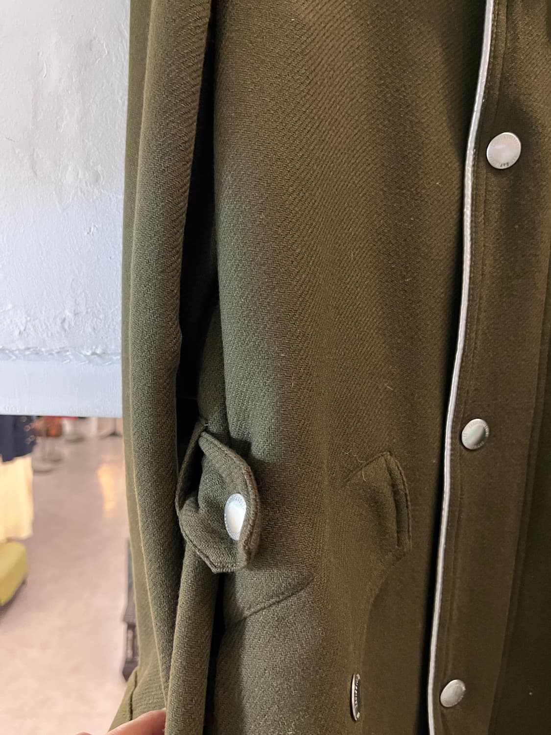 Zadig&Voltaire 실버 스트리밍 울 집업 코트 1 상품이미지9