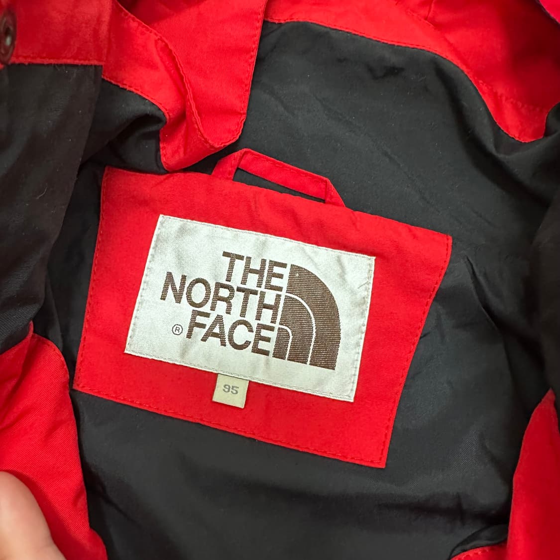 노스페이스 화이트라벨 바람막이 자켓 레드 95(M) 상품이미지5