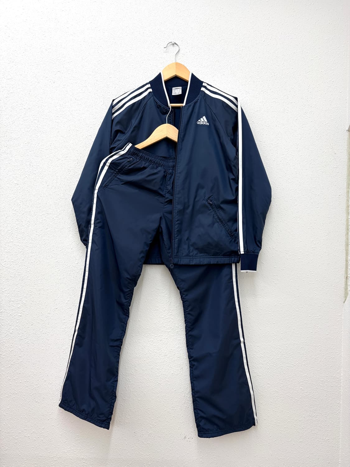 Y2K adidas 네이비 삼선 트랙 셋업 상품이미지1