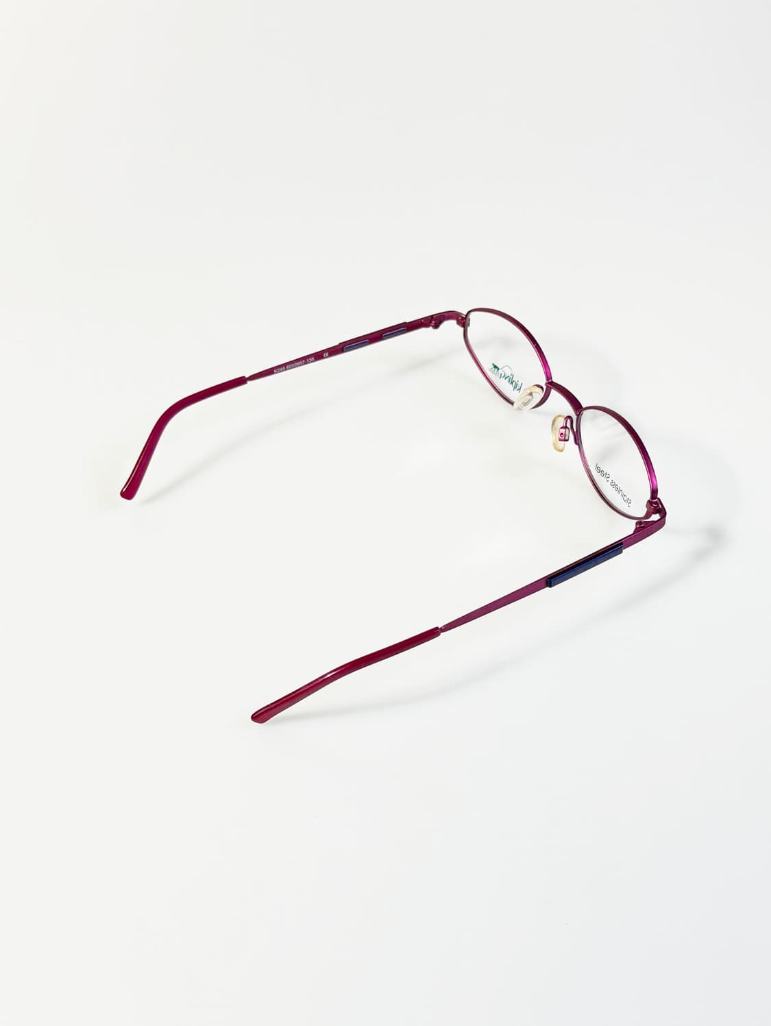 KIPLING 슬림 오벌 마젠타 메탈 프레임 빈티지 안경 상품이미지4
