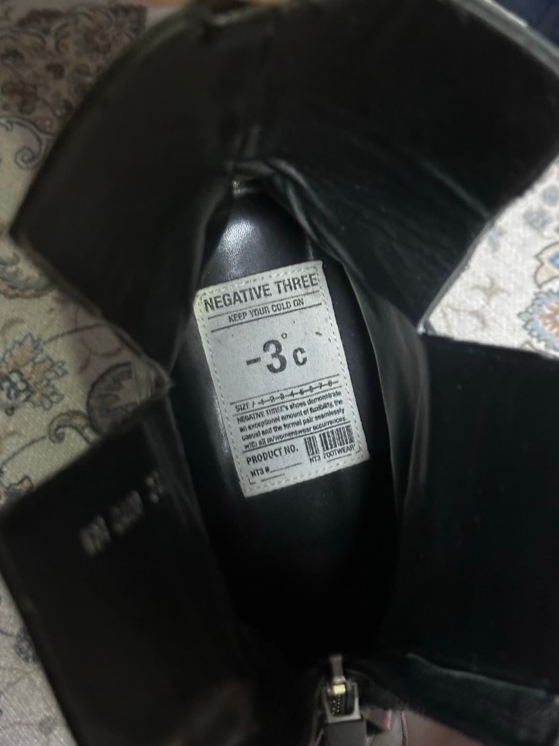 네거티브쓰리 스퀘어토 부츠 270 / 유니크 다크버건디 엔지니어부츠 상품이미지5