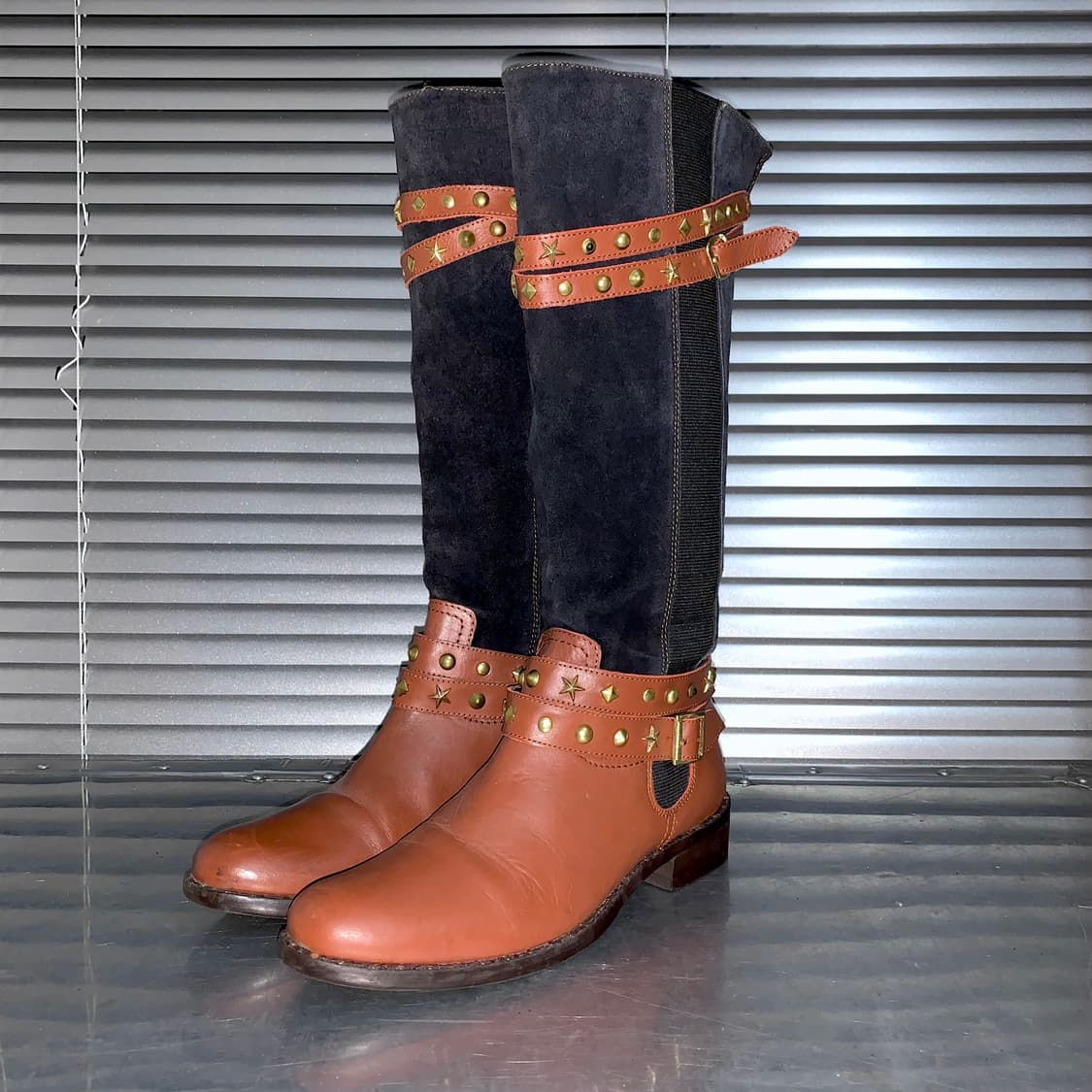 00s 르네 스타 스터드 스웨이드 웨스턴 부츠 상품이미지2