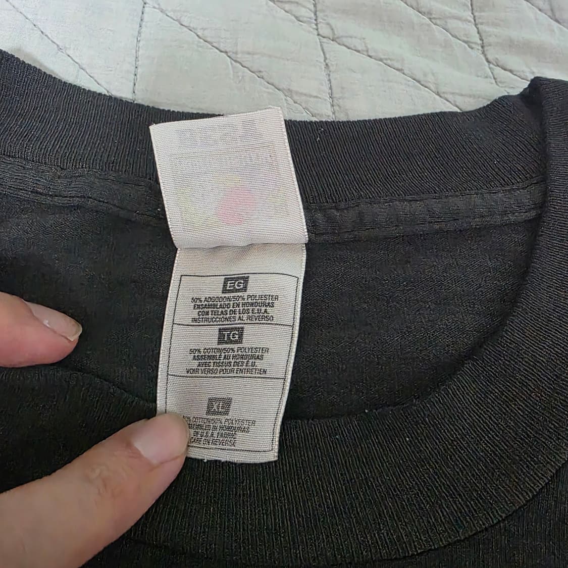 [XL] 90s 빈티지 DARE 티셔츠 블랙 1 ver. 하드페이드 상품이미지8