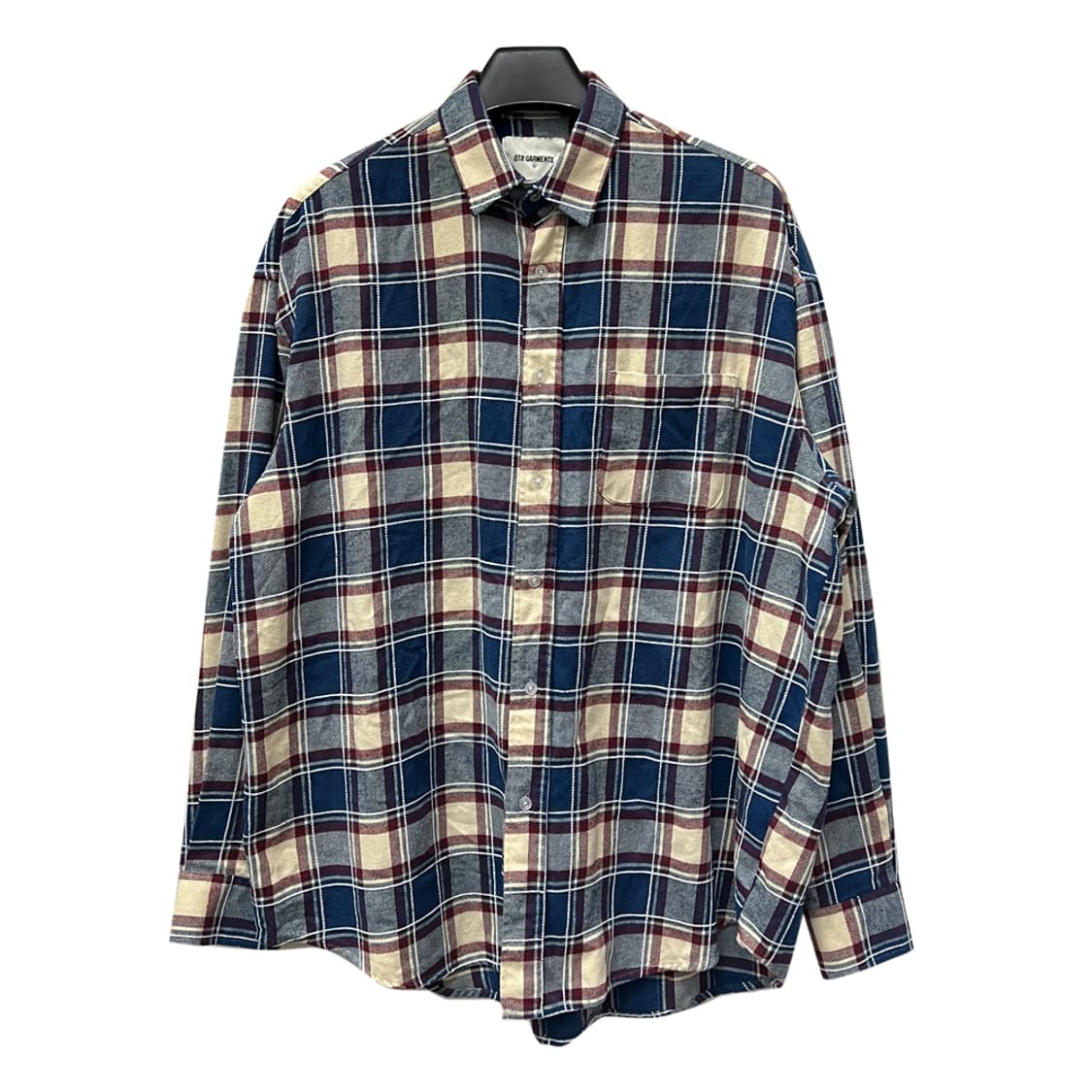 큐티에잇 가먼츠 체크 플란넬 셔츠 남방 XL 상품이미지1