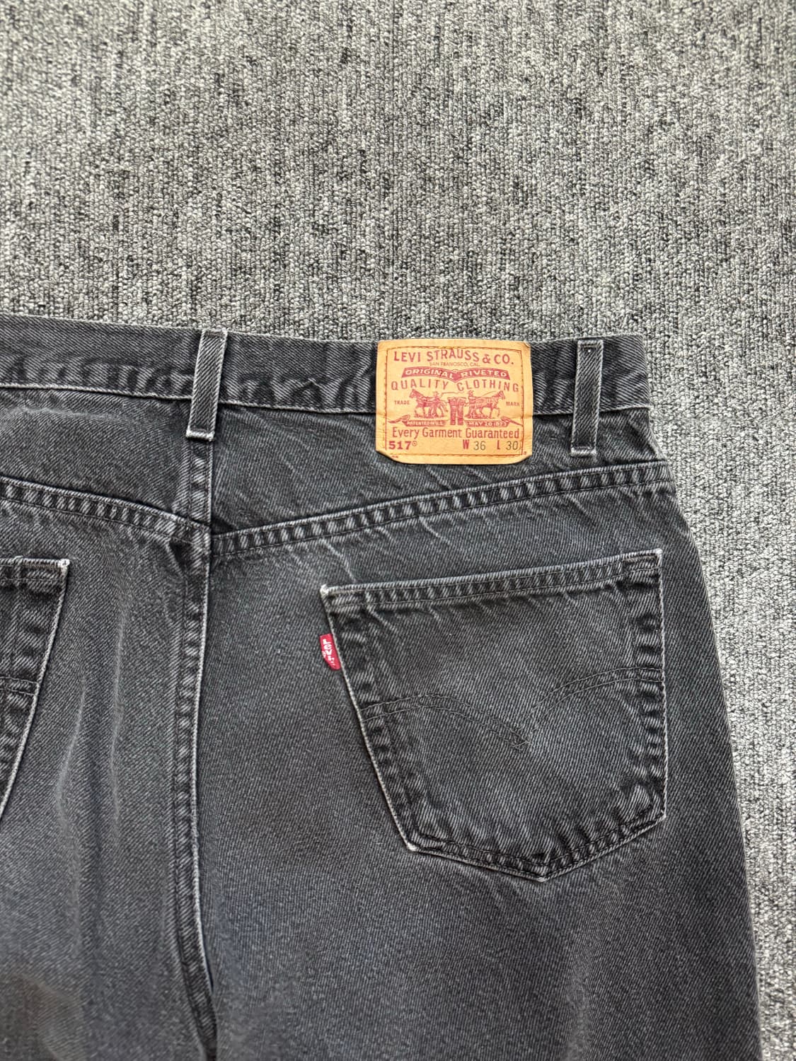 00s USA 리바이스 517 블랙 워시드 데님 36 상품이미지7