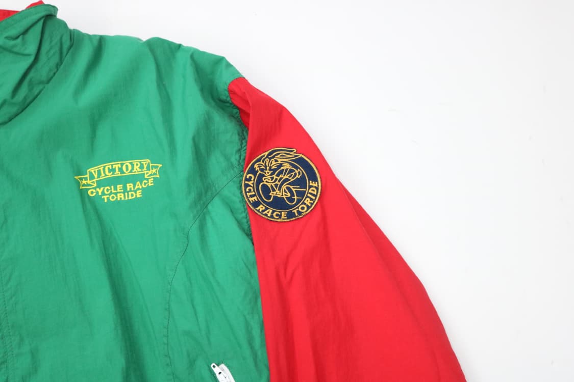 MEDALIST 빈티지 그린 레트로 빅토리 나일론 자켓 L 상품이미지4