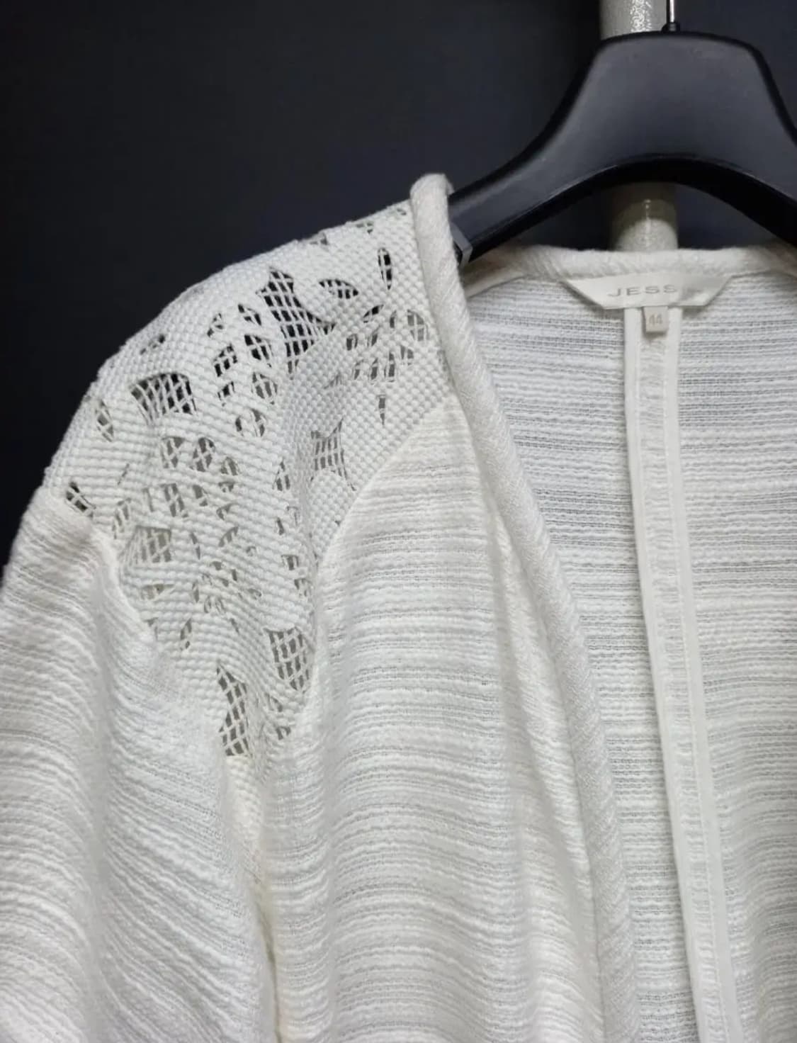 제시뉴욕 화이트 루즈핏 롱 가디건 44-66 상품이미지8