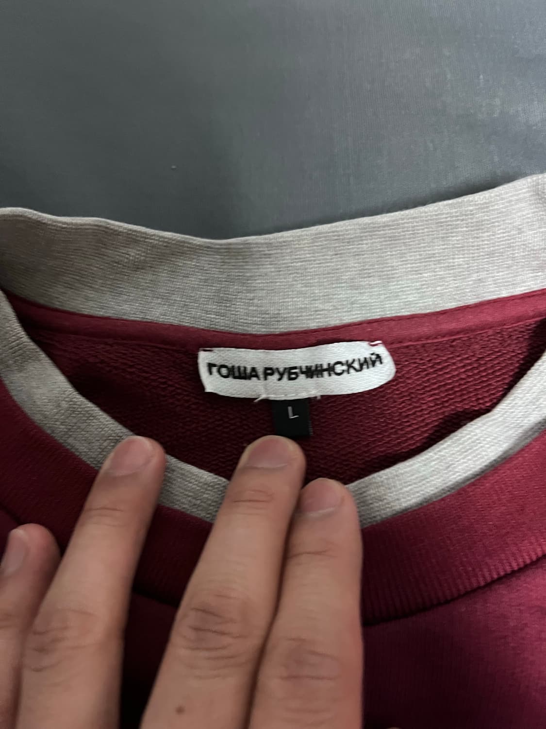 gosha 고샤 더블카라 맨투맨 L 상품이미지3