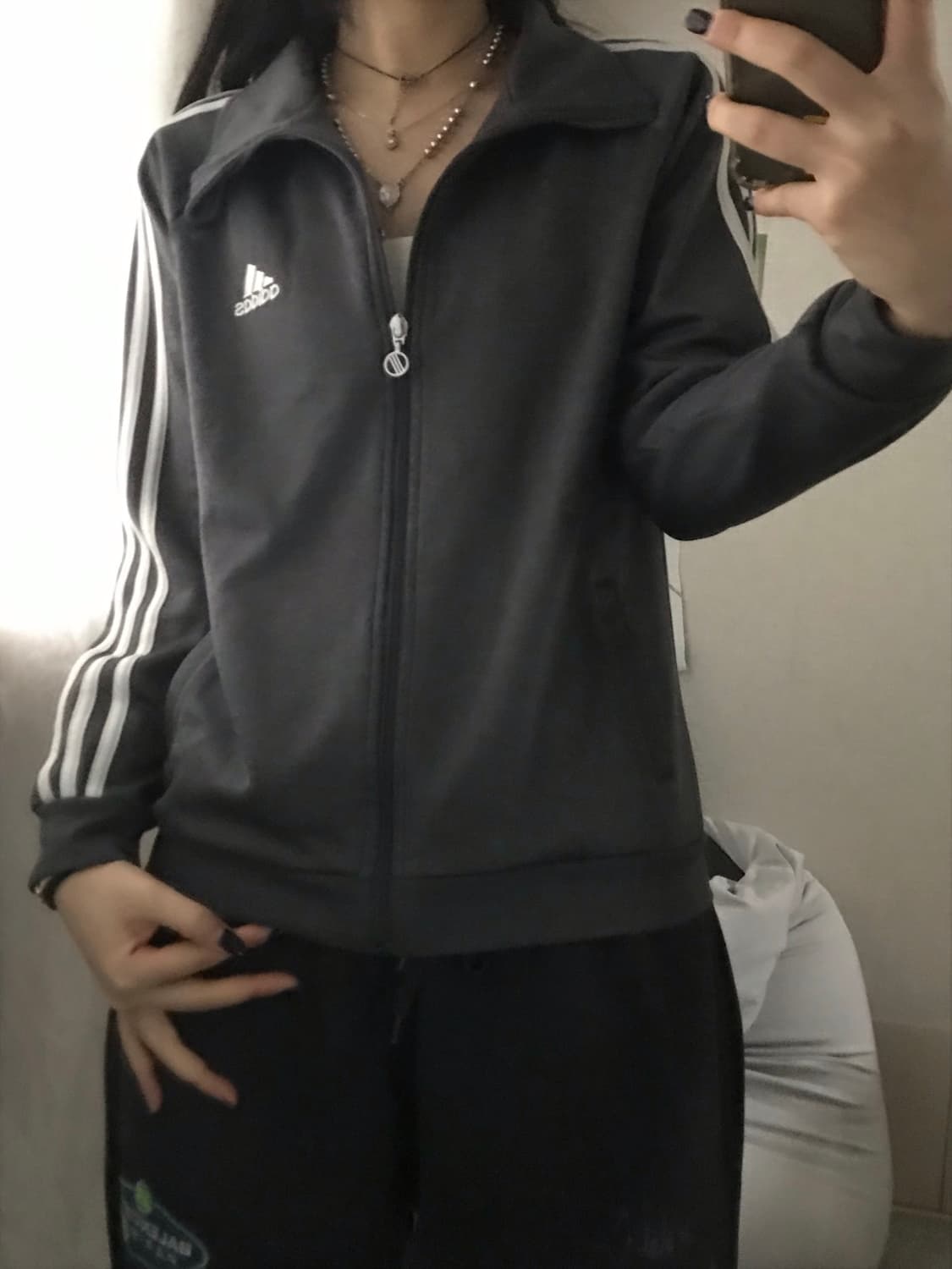 아디다스 그레이 빅로고 져지 상품이미지5