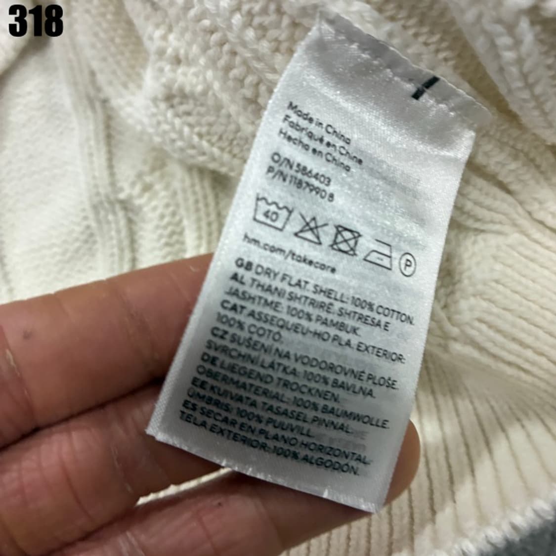 H&M 꽈배기니트  상품이미지3