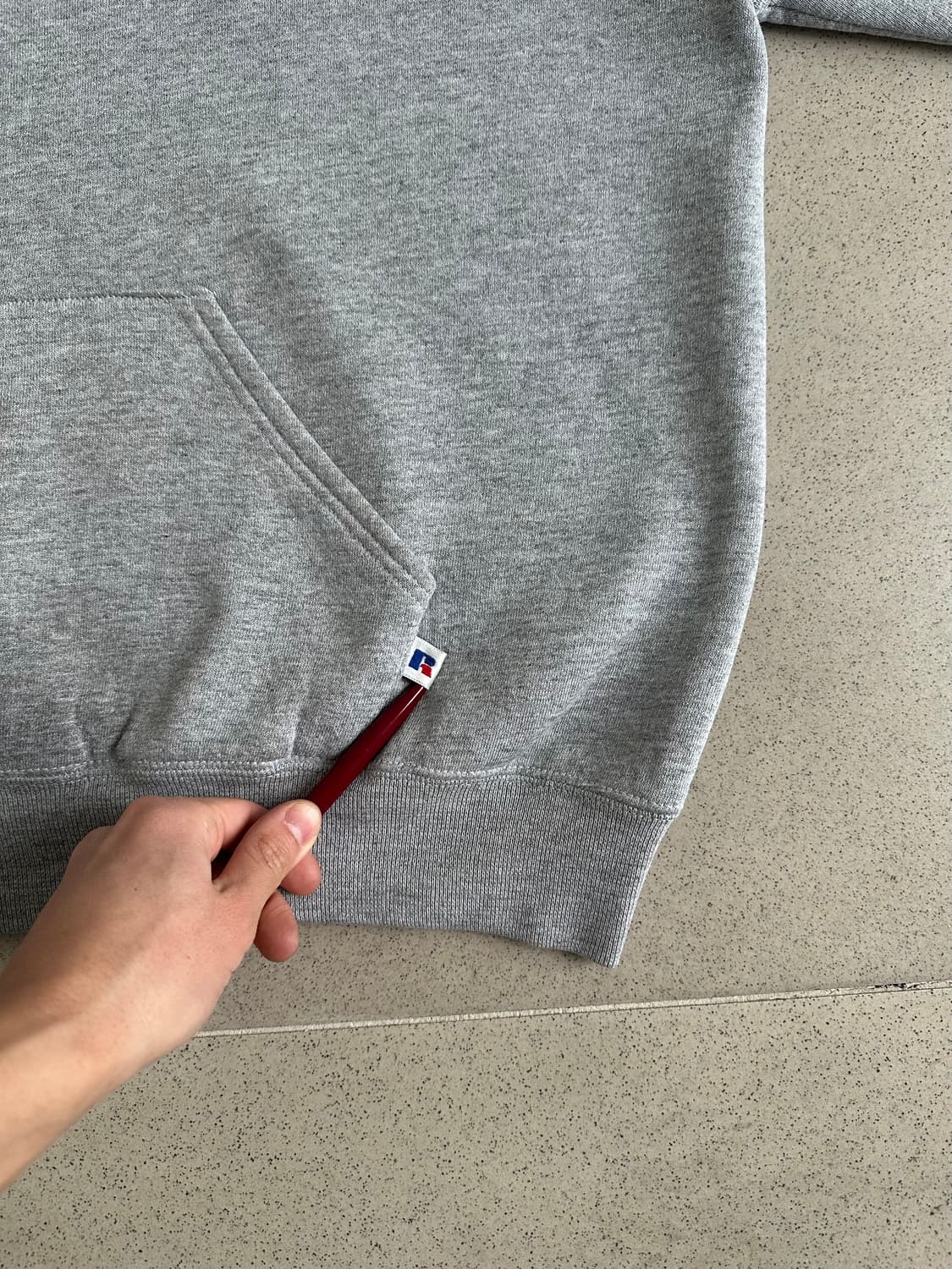 90s 빈티지 러셀 후드 그레이 XL USA 상품이미지3