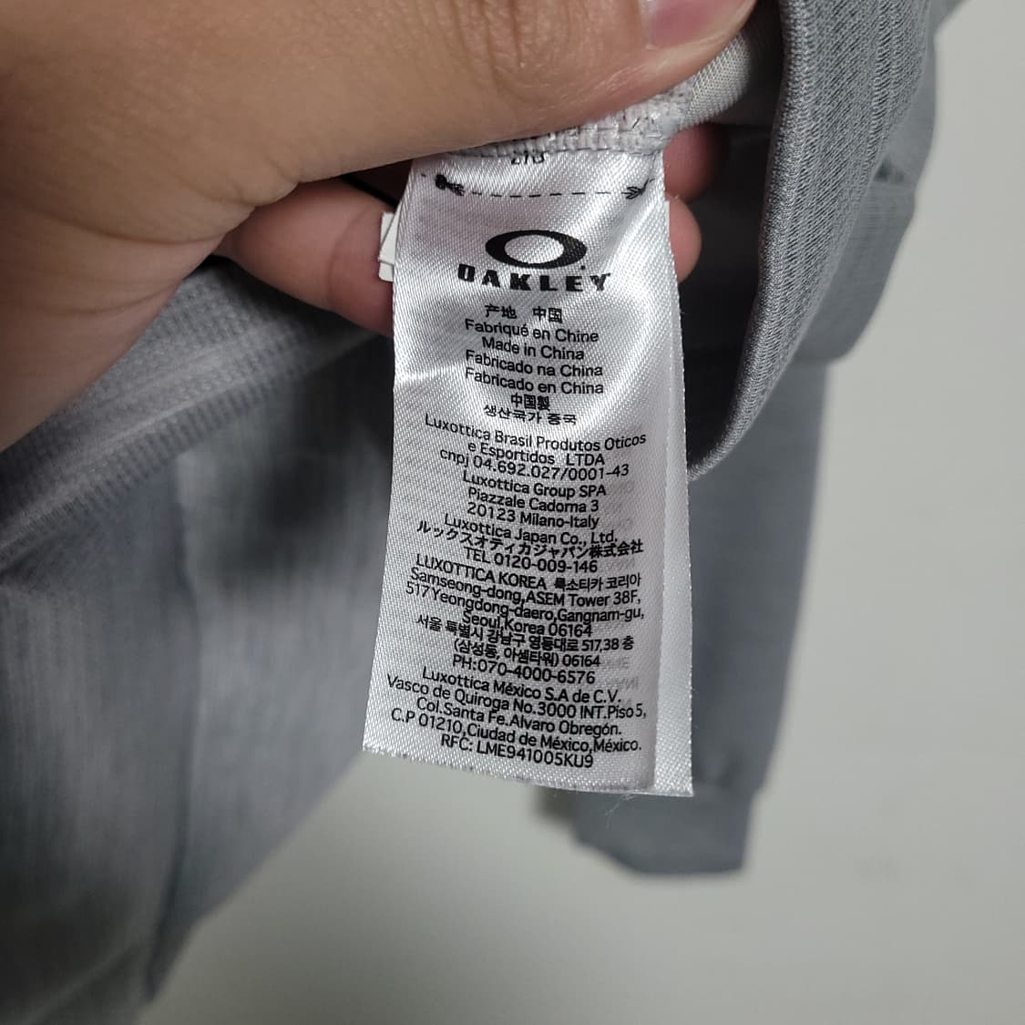 (XL) OAKLEY 오클리 빅로고 그레이 후드티 상품이미지4