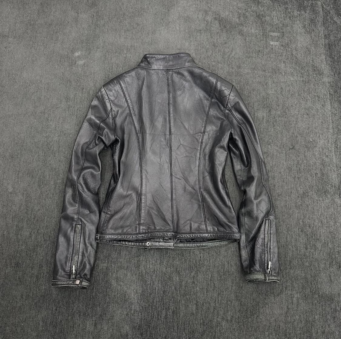 curve moto leather jacket 가죽 자켓 상품이미지4