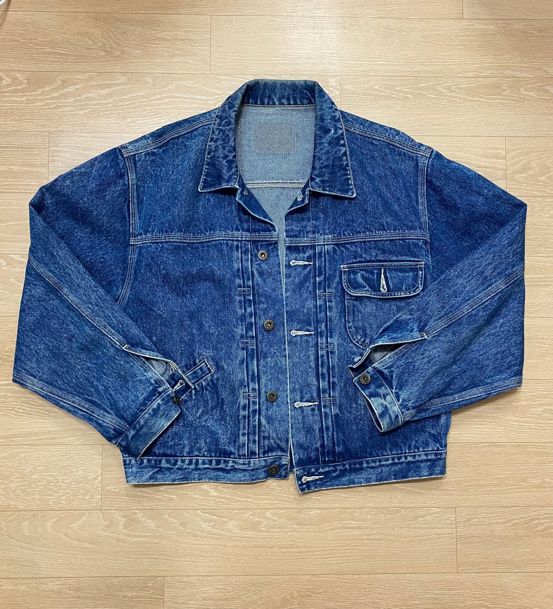 일본 빈티지 데님 자켓 (L) 상품이미지1
