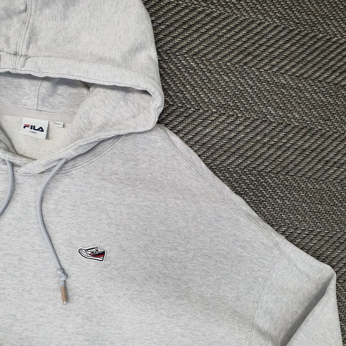 휠라 오버핏 후드티 남자105 상품이미지3