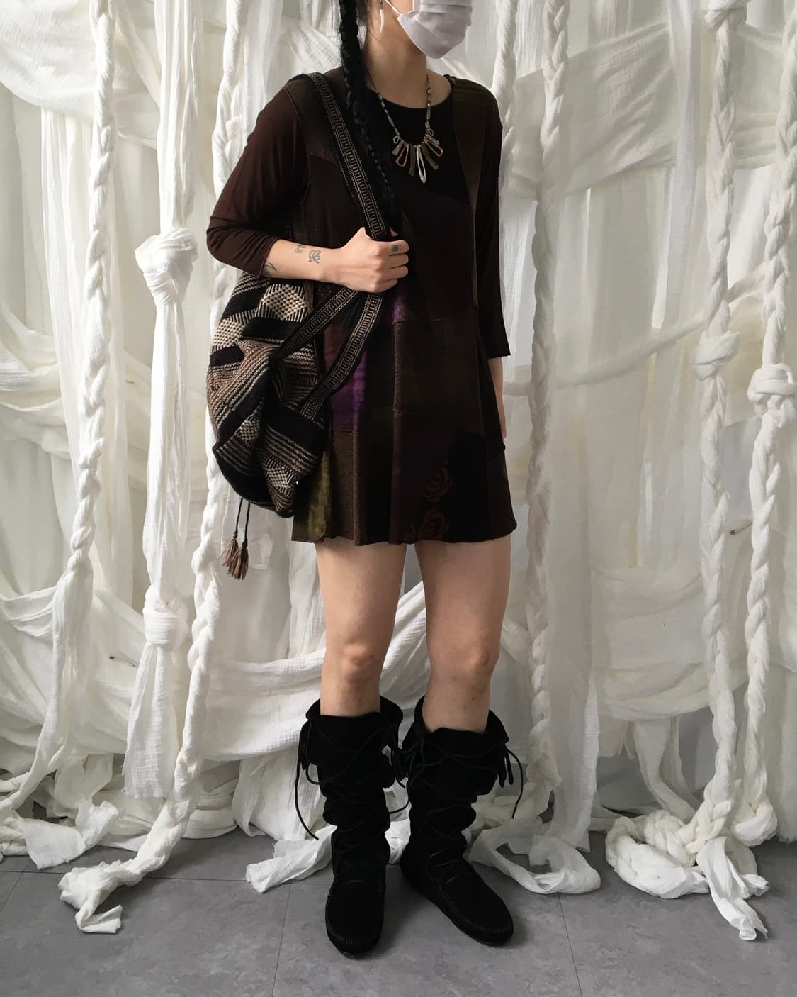 Ethnic mood patch work sleeve 상품이미지6