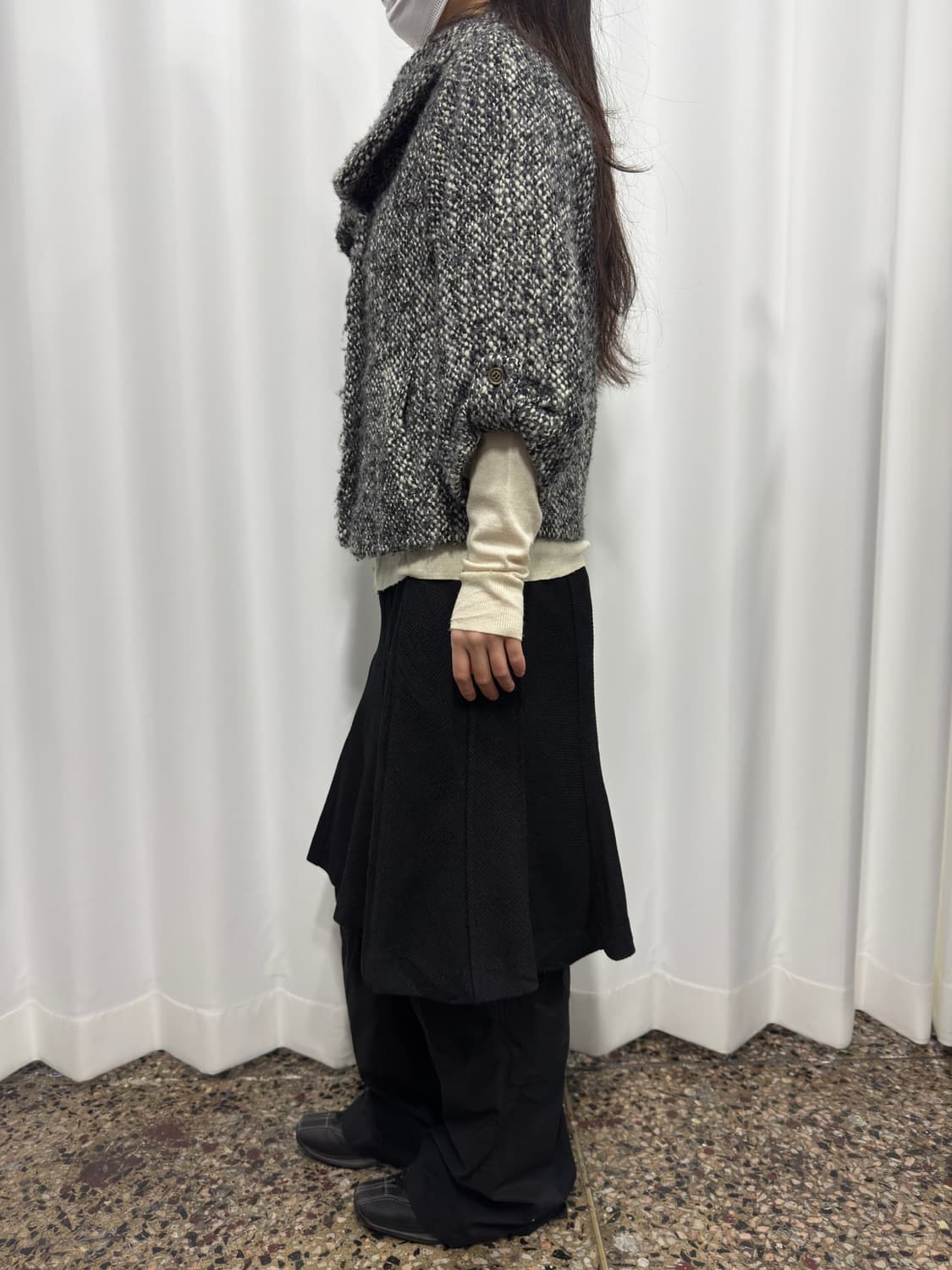 button wool half coat 상품이미지6