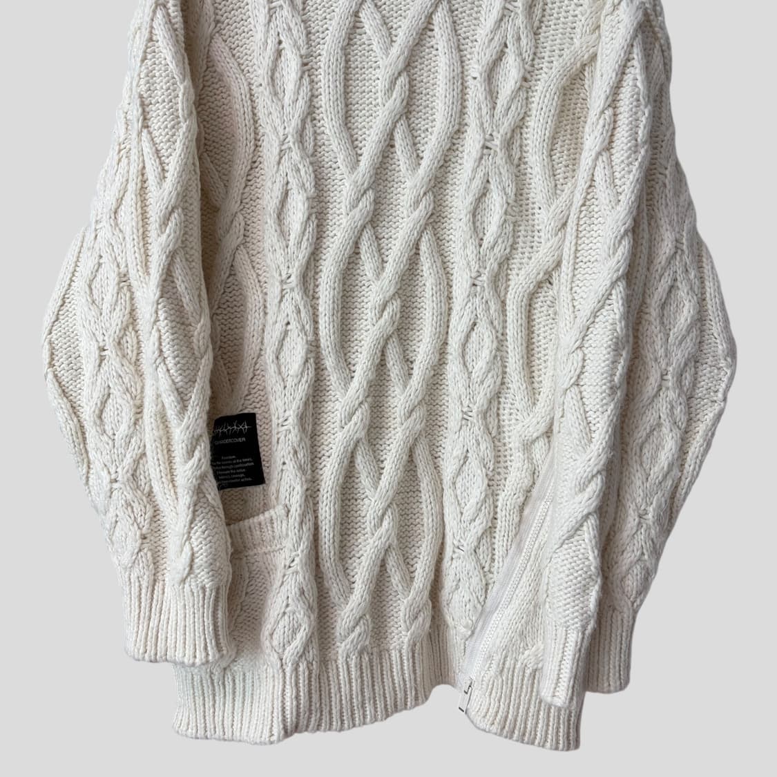 (S)GU 지유 언더커버 헤비 케이블 니트 스웨트 상품이미지4