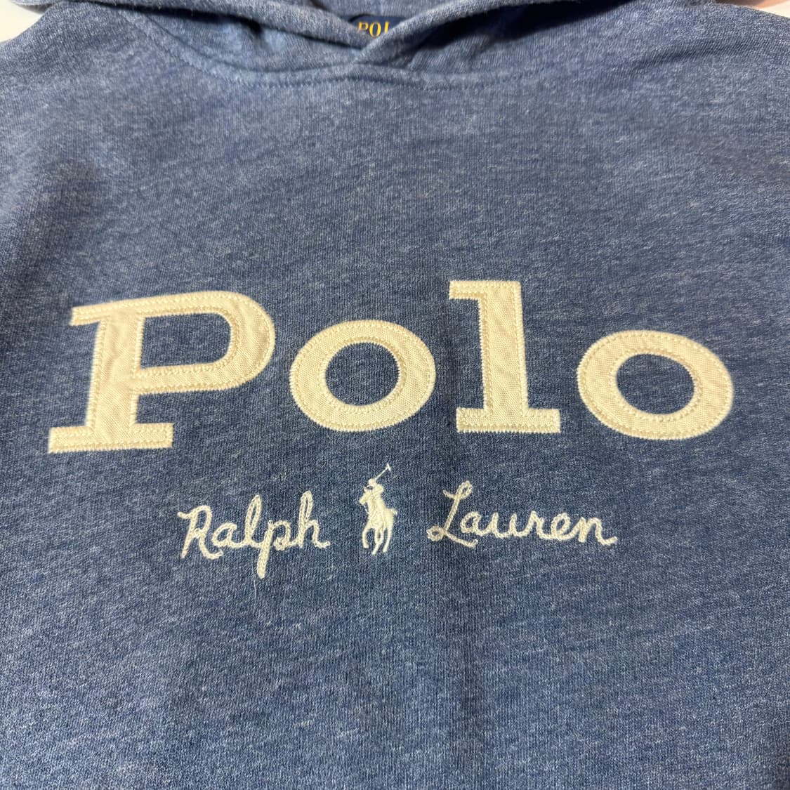 폴로 랄프로렌 헤더블루 로고 후드  상품이미지2